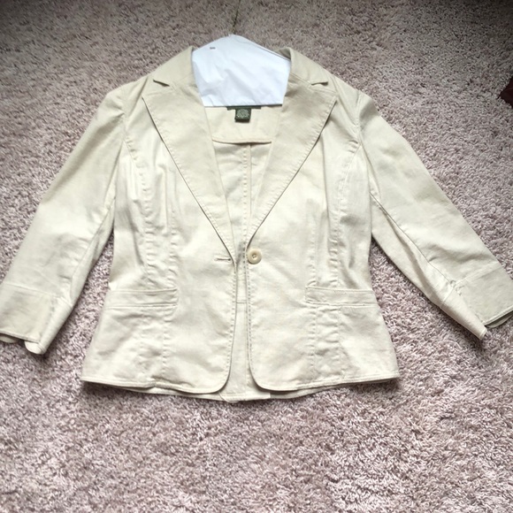 Eddie Bauer Jackets & Blazers - Eddie Bauer Tan linen jacket